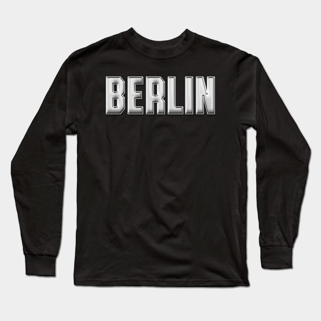 Berlin Stadt Retro Berliner Schriftzug Stadtkind Long Sleeve T-Shirt by Foxxy Merch